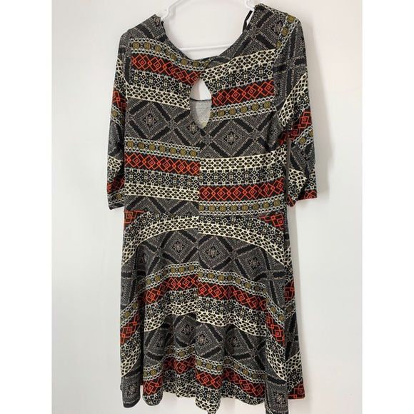 Women’s vibe sportswear skater fit and flare dress stretch size 1X 5737 - Picture 6 of 7